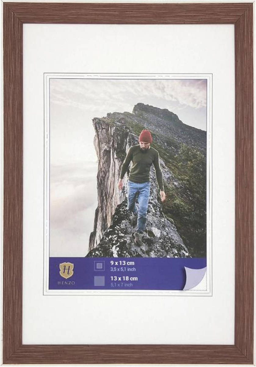 Henzo Fotolijst - Edge - Fotomaat 13x18 Cm - Roodbruin
