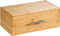 Decopatent Fsc® Houten Broodtrommel Met Optil Deksel Bamboe Brood Trommel