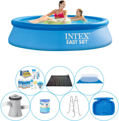 Zwembad Bundel - 8-delig - Intex Easy Set Rond 244x61 Cm