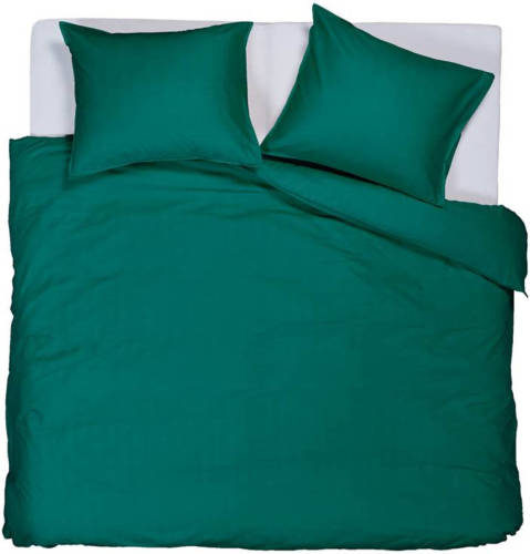 Beddinghouse Reuse Dekbedovertrek - 2-persoons (200x200/220 Cm + 2 Slopen) - Katoen - Dark Green