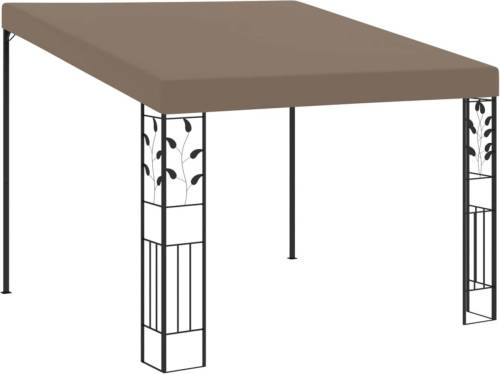 VidaXL Wandprieel 3x3x2,5 M Taupe