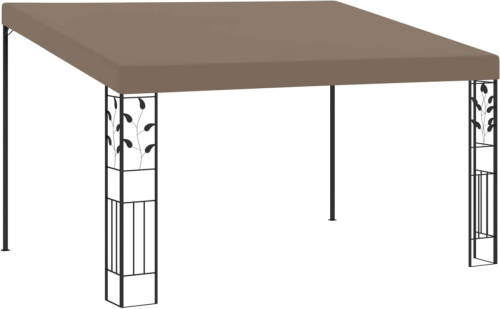 VidaXL Wandprieel 4x3x2,5 M Taupe