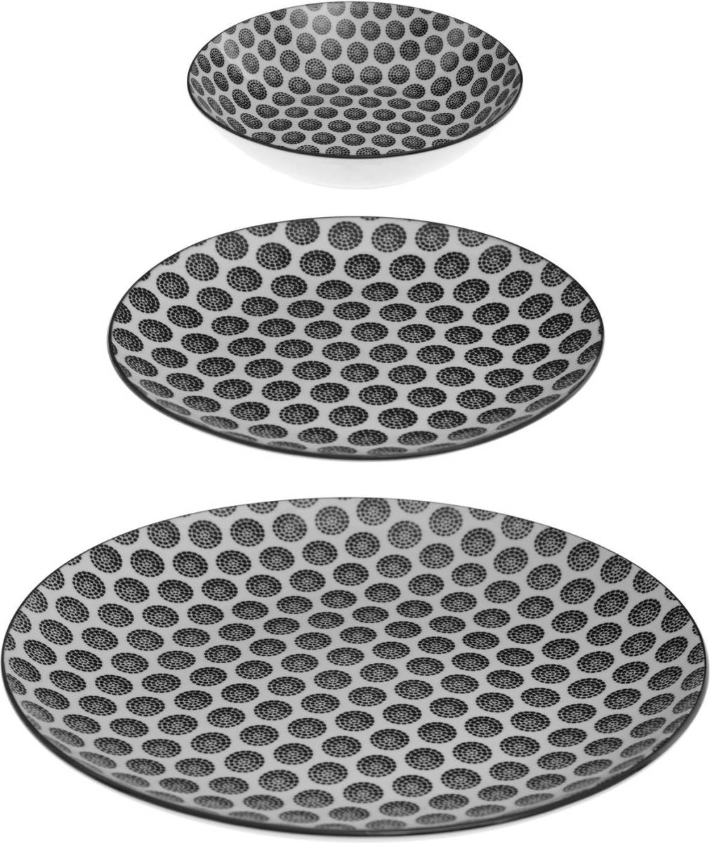 4Goodz Porseleinen Servies 6 Persoons 18 Delig - Bohemia Rond