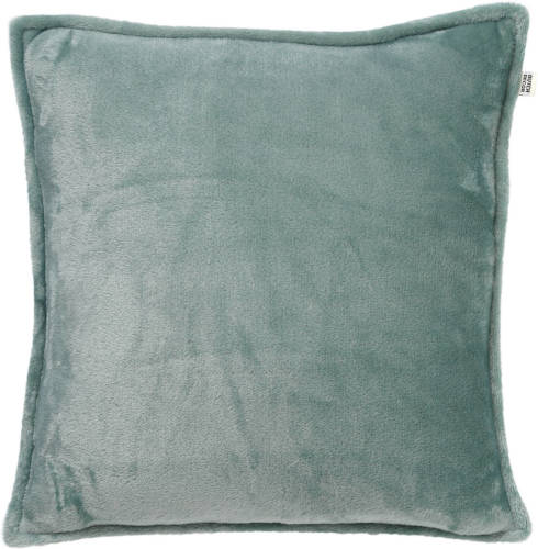 Dutch Decor - Cilly - Kussenhoes Van Fleece Jadeite 45x45 Cm - Groen