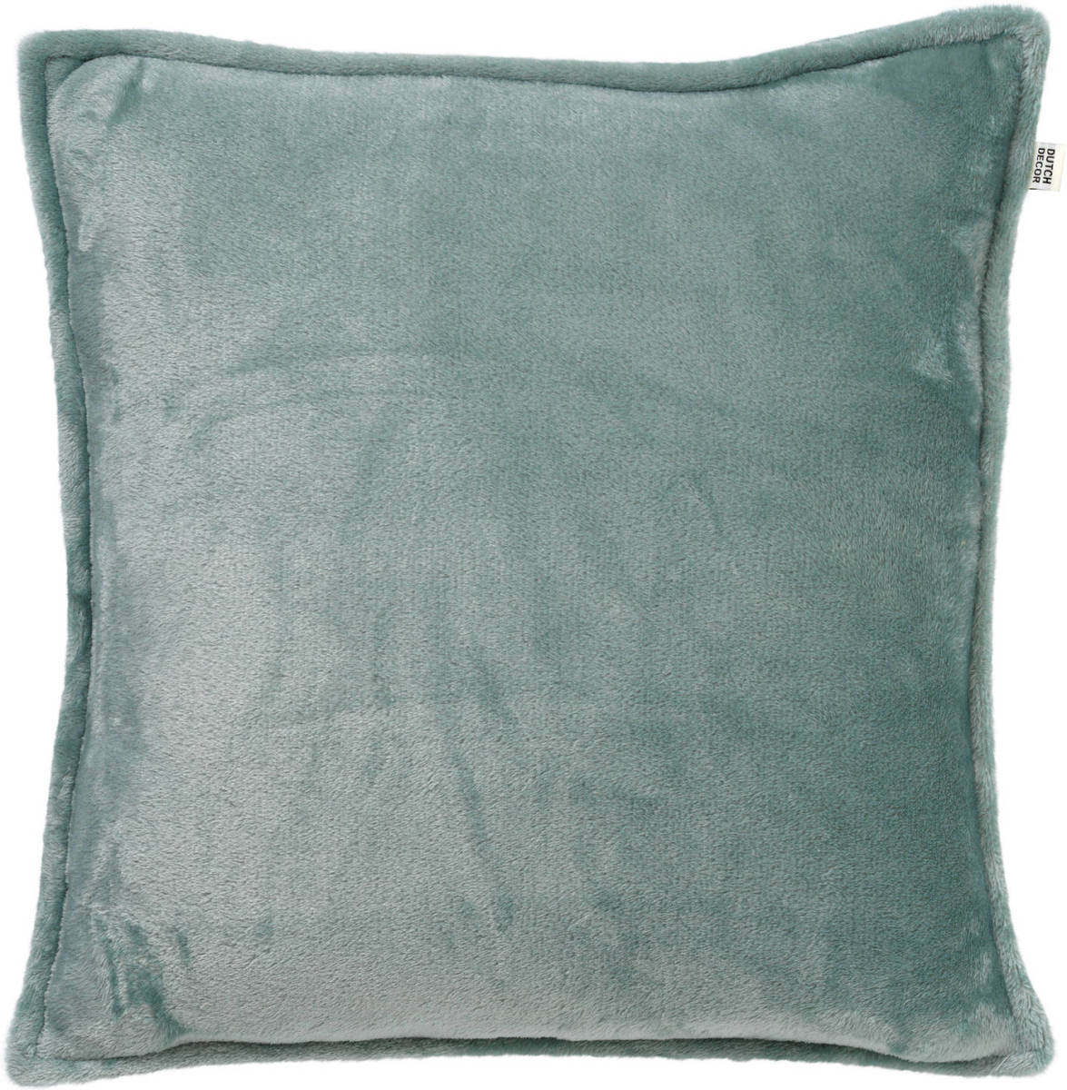 Dutch Decor - Cilly - Kussenhoes Van Fleece Jadeite 45x45 Cm - Groen