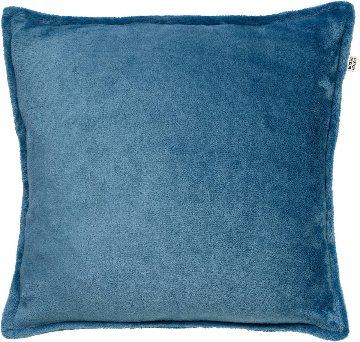 Dutch Decor Cilly - Kussenhoes Van Fleece Provincial Blue 45x45 Cm - Blauw - Blauw