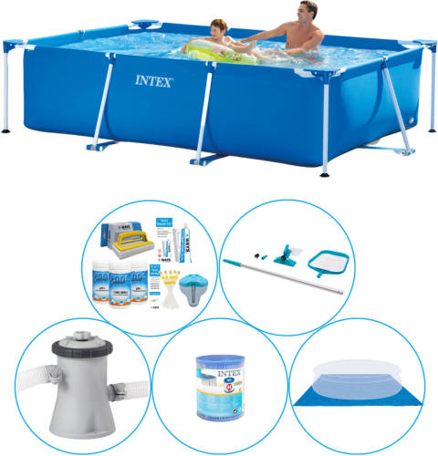 Intex Frame Pool Rechthoekig 260x160x65 Cm - 6-delig - Zwembad Combi Deal