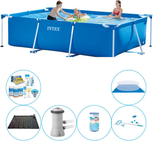 Intex Frame Pool Rechthoekig 300x200x75 Cm - 7-delig - Zwembad Set