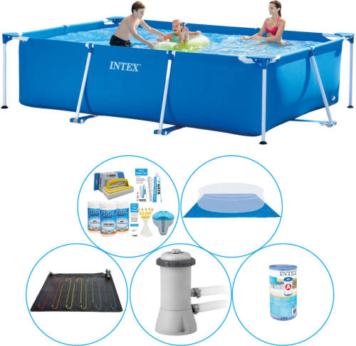 Intex Frame Pool Rechthoekig 300x200x75 Cm - 6-delig - Zwembad Plus Accessoires