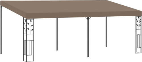 VidaXL Wandprieel 6x3x2,5 M Taupe