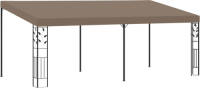 VidaXL Wandprieel 6x3x2,5 M Taupe