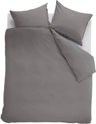 Ambiante Cotton Uni Dekbedovertrek - 2-persoons (200x200/220 Cm + 2 Slopen) - Katoen - Grey