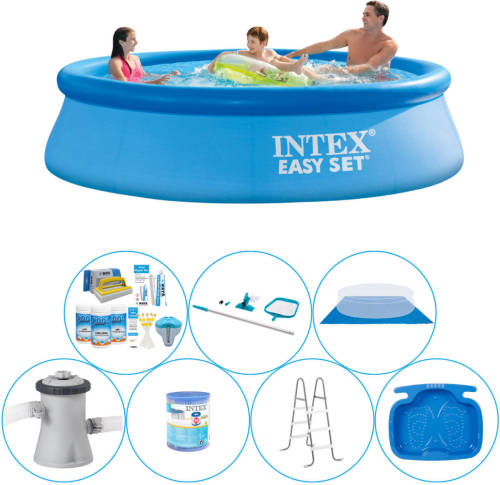 Alles In 1 Zwembad Pakket - 8-delig - Intex Easy Set Rond 305x76 Cm