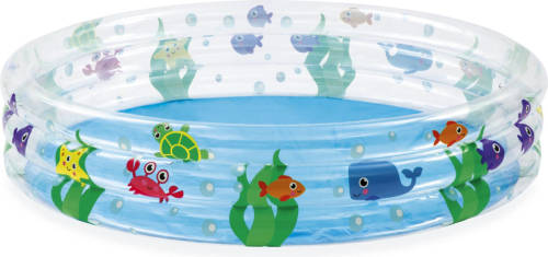 Bestway Zwembad Deep Dive - Kinderbad - Opblaasbaar - Zeeleven - Rond - Ø152 X 30cm