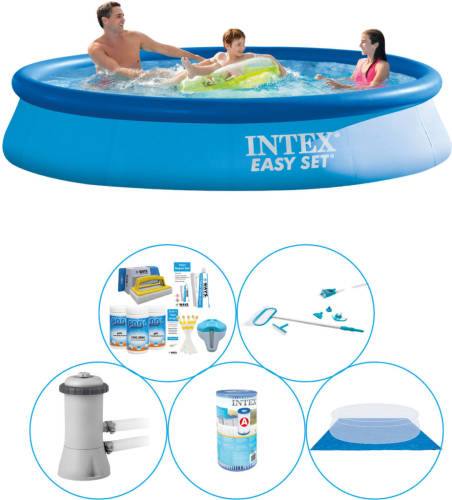 Zwembad Inclusief Accessoires - 6-delig - Intex Easy Set Rond 366x76 Cm