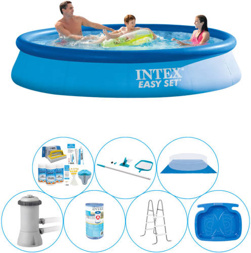 Alles In 1 Zwembad Pakket - 8-delig - Intex Easy Set Rond 366x76 Cm