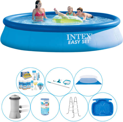 Alles In 1 Zwembad Pakket - 8-delig - Intex Easy Set Rond 396x84 Cm