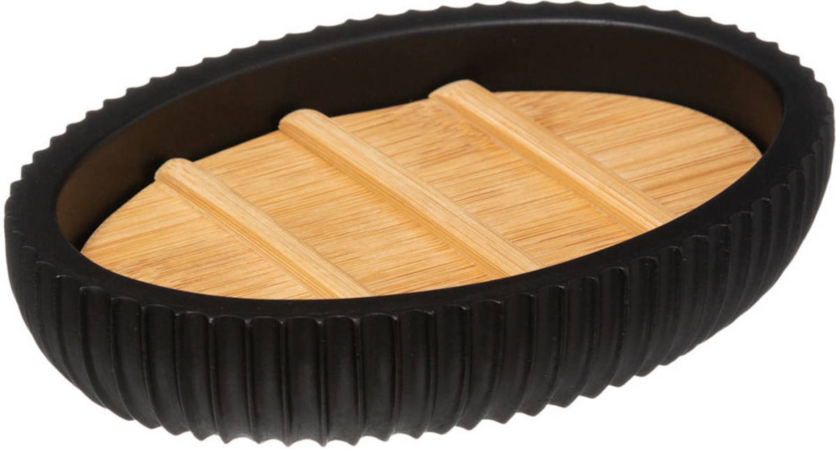 Decopatent ® Zeepbakje - Bamboe Houten - Polyresin Zeephouder Voor