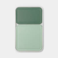 Brabantia Tasty+ Snijplankenset Plus Dienblad, 3-delig - Light Grey/jade Green/fir Green