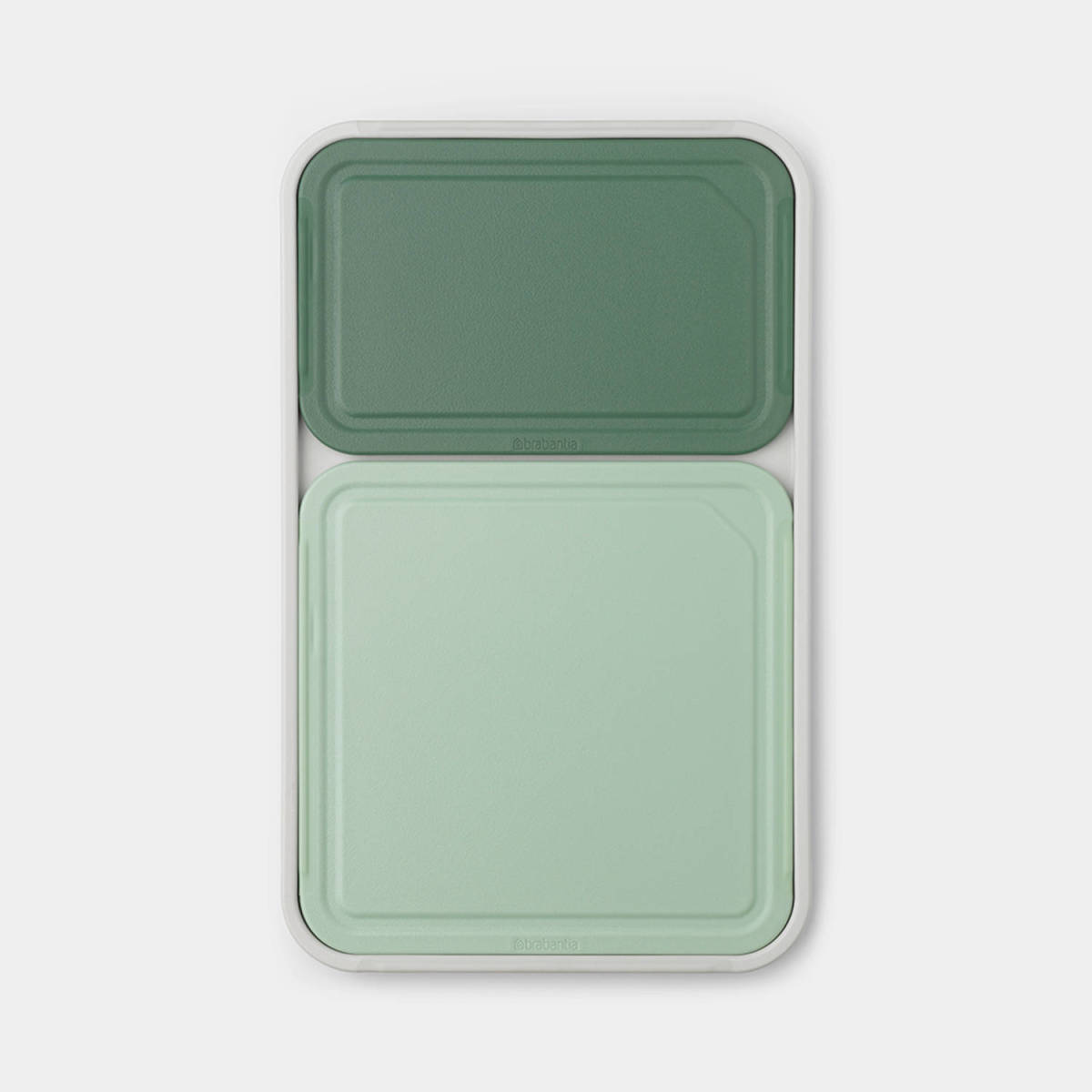 Brabantia Tasty+ Snijplankenset Plus Dienblad, 3-delig - Light Grey/jade Green/fir Green
