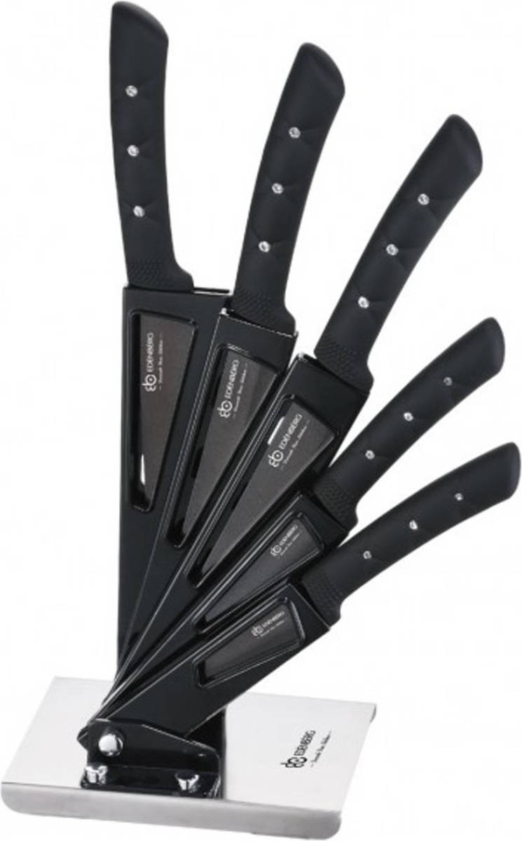 EDENBERG Black Line - Messenset Met Luxe Messenhouder - 6 Delig