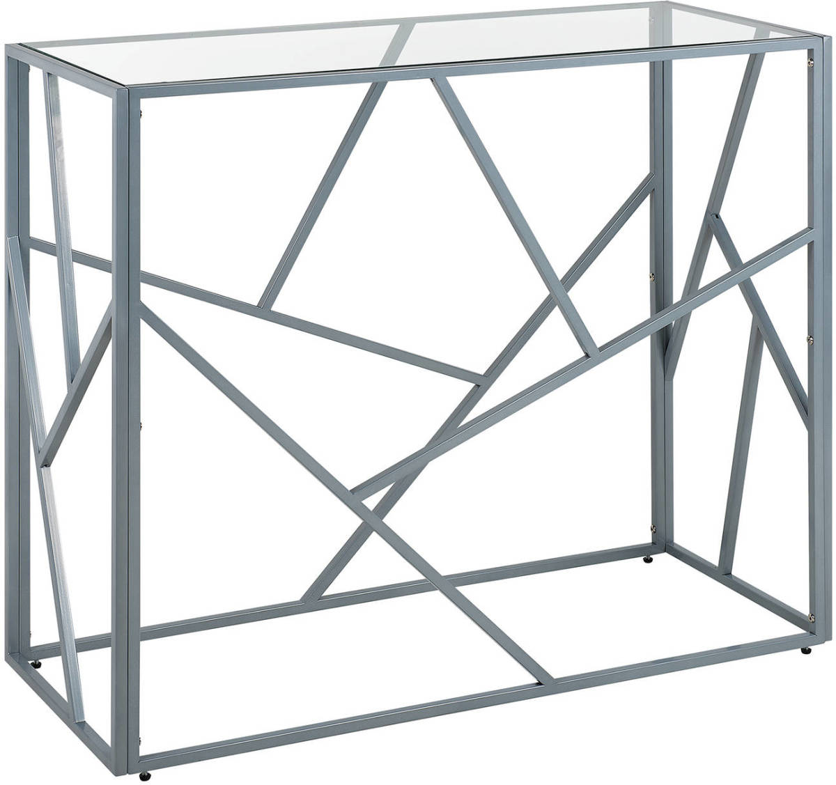 Beliani Orland - Kaptafel-zilver-glas
