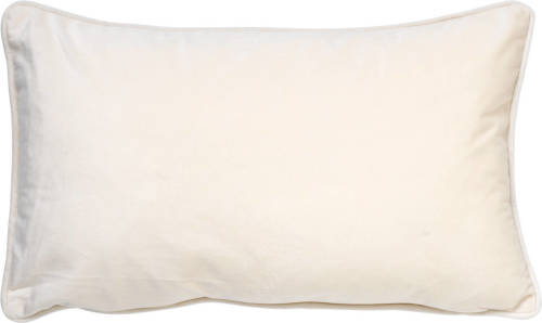 Dutch Decor Finn - Sierkussen Velvet Snow White 30x50 Cm