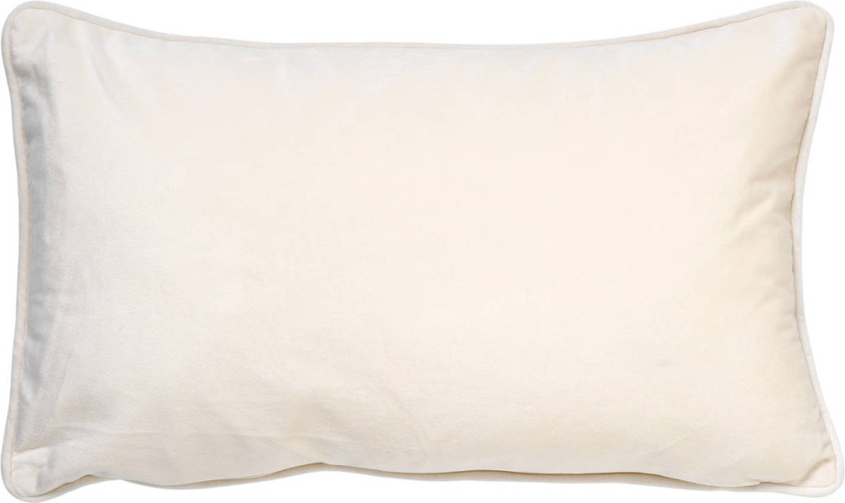 Dutch Decor Finn - Sierkussen Velvet Snow White 30x50 Cm