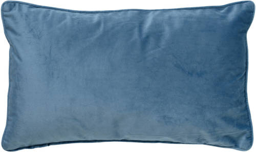 Dutch Decor Finn - Sierkussen Velvet Provincial Blue 30x50 Cm