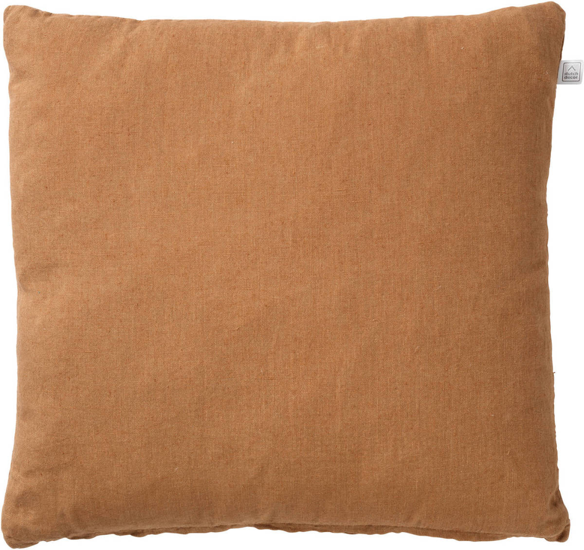 Dutch Decor Linn - Kussenhoes Linnen Tobacco Brown 45x45 Cm - Bruin