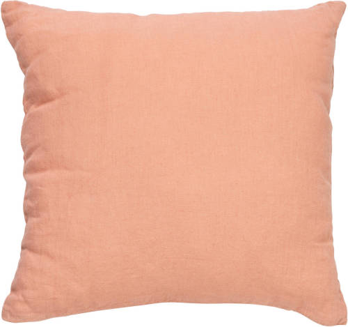 Dutch Decor Linn - Kussenhoes Linnen Muted Clay 45x45 Cm - Roze