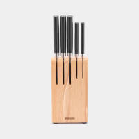 Brabantia Profile Messenblok Hout Met 5 Messen - Beukenhout