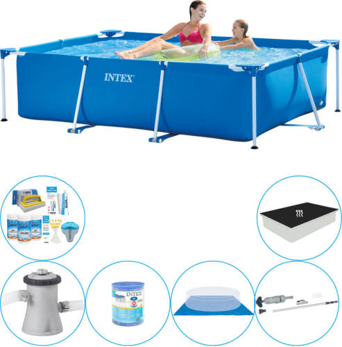 Intex Frame Pool Rechthoekig 220x150x60 Cm - Zwembad Combinatie Pakket