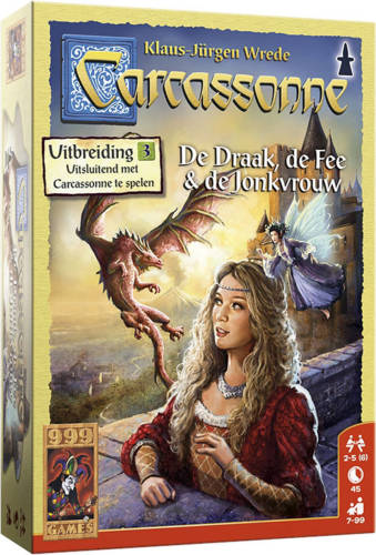 999 Games Carcassonne: De Draak, De Fee En De Jonkvrouw Bordspel