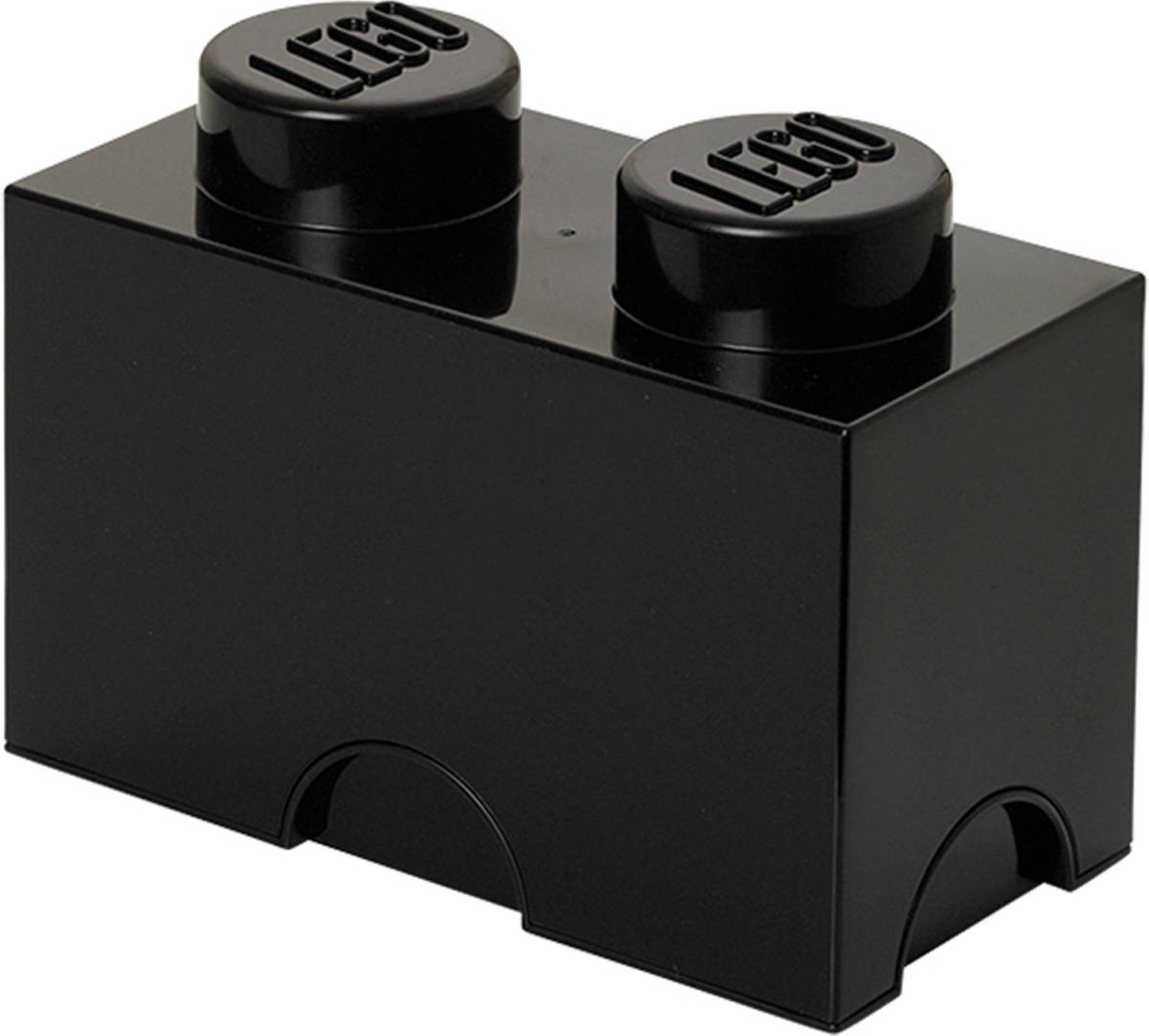 LEGO 4002 Storage Brick 2x1 Steen Zwart