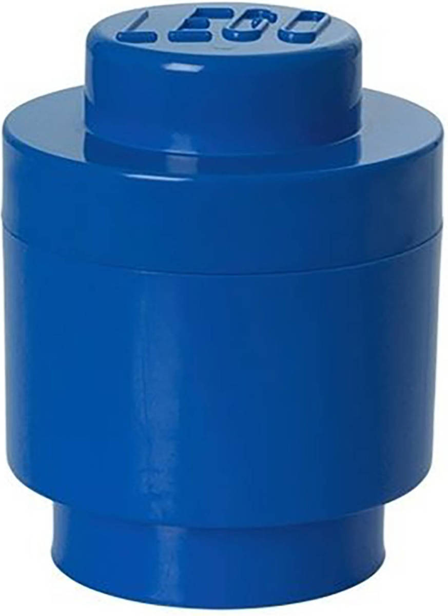 LEGO Brick 1 Opbergbox - Rond - Blauw