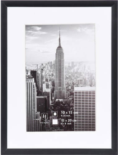 Henzo Fotolijst Manhattan - 15 X 20 Cm - Zwart