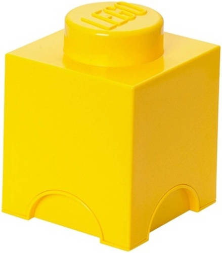 LEGO Brick 1 Opbergbox - Geel