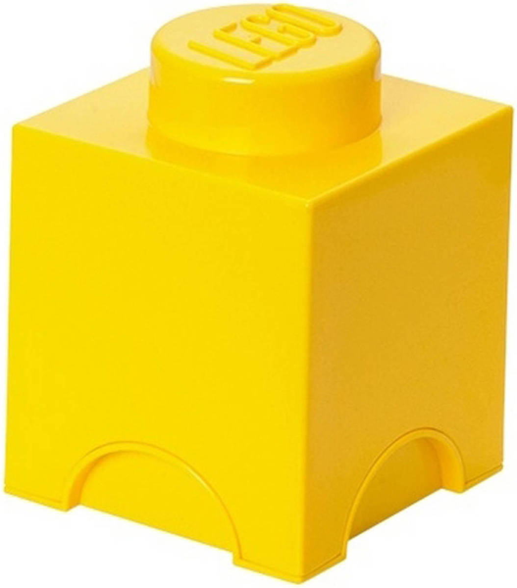 LEGO Brick 1 Opbergbox - Geel