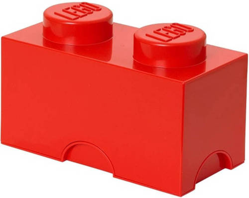 LEGO Brick 2 Opbergbox - Rood
