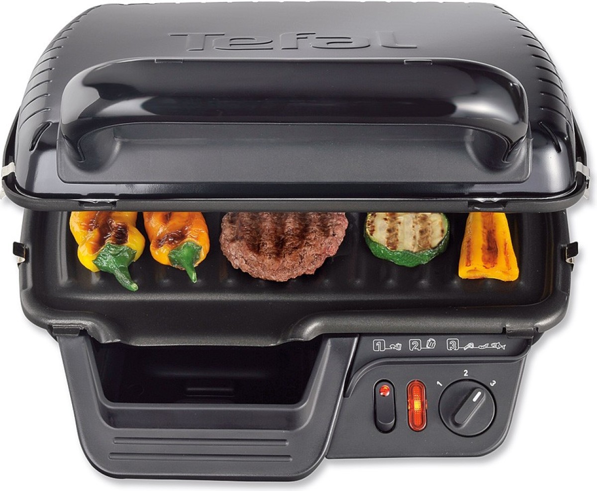 Tefal contactgrill Ultra Compact 600 Black GC3058 - RVS