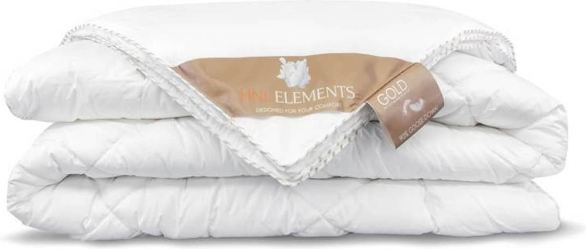 Heckett & Lane Gold Donzen 4-seizoenen Dekbed - Ganzendons - Lits-jumeaux (260x220 Cm) - 4-seizoenen