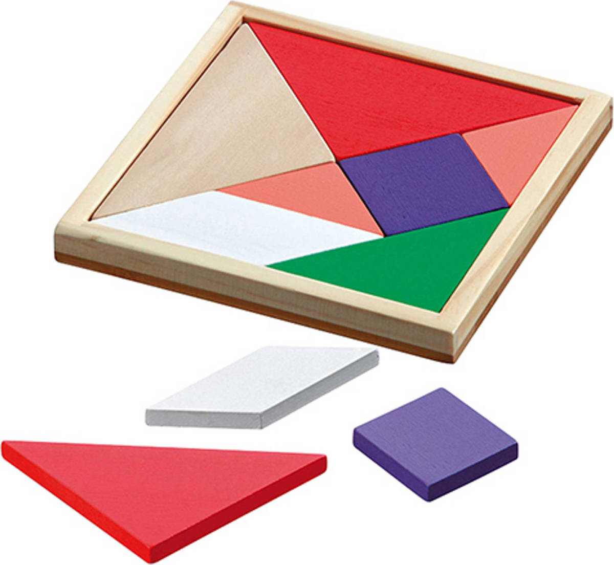 Philos Tangram Gekleurd 15x15cm