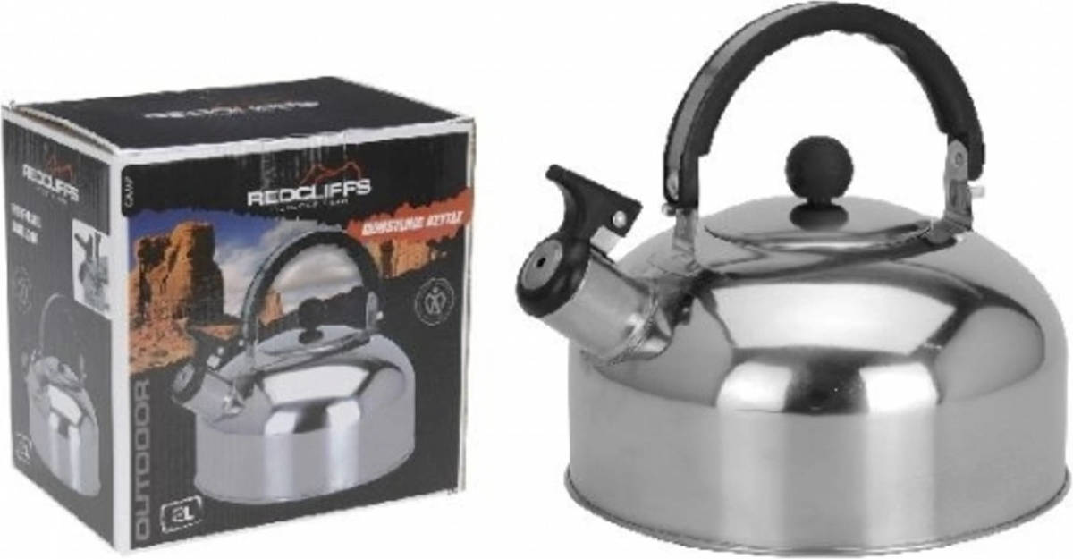 Redcliffs Camping Fluitketel Rvs 2 Liter - Fluitketels