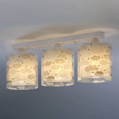 Dalber Plafondlamp 3-lamps Clouds 51 Cm Grijs