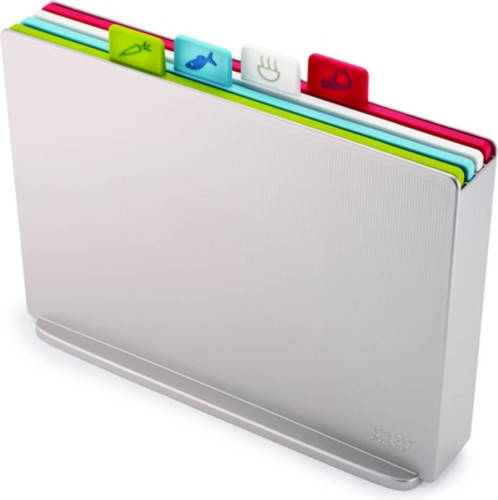 Snijplanken Set Van 4 In Houder Index Large - Joseph Joseph
