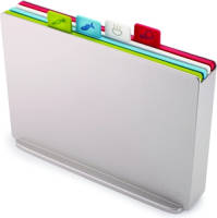 Snijplanken Set Van 4 In Houder Index Large - Joseph Joseph