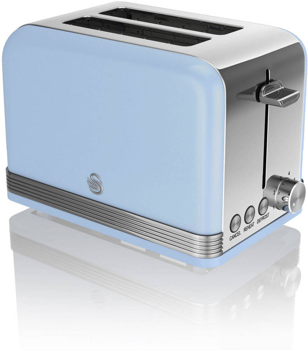 Swan 2-slot Retro Broodrooster St19010bl