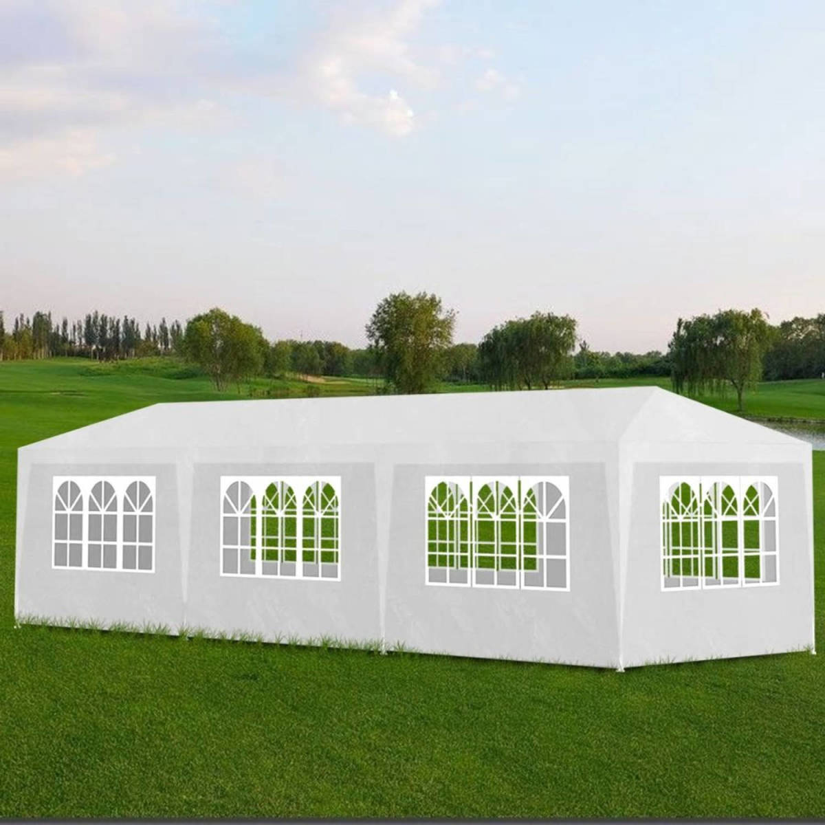 VidaXL Partytent Met 8 Wanden 3x9 M Wit