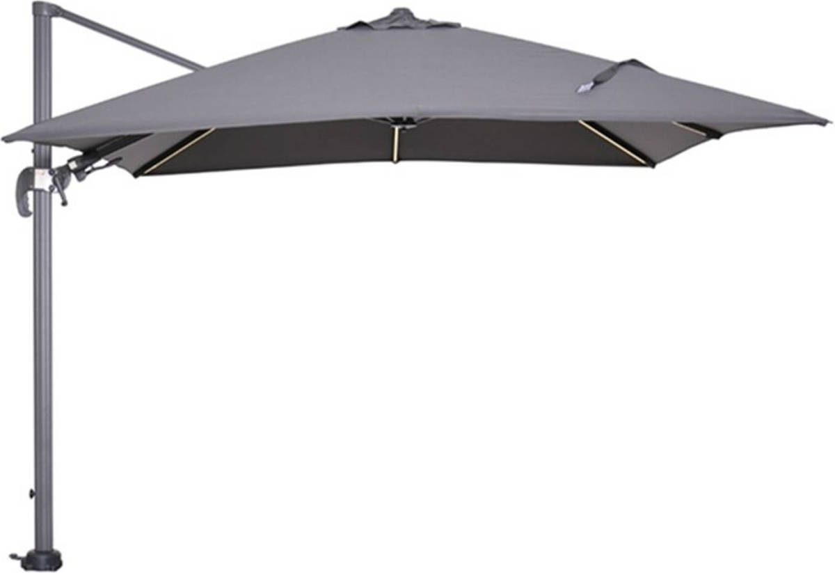 Garden Impressions Hawaii Zweefparasol 3x3m Grijs